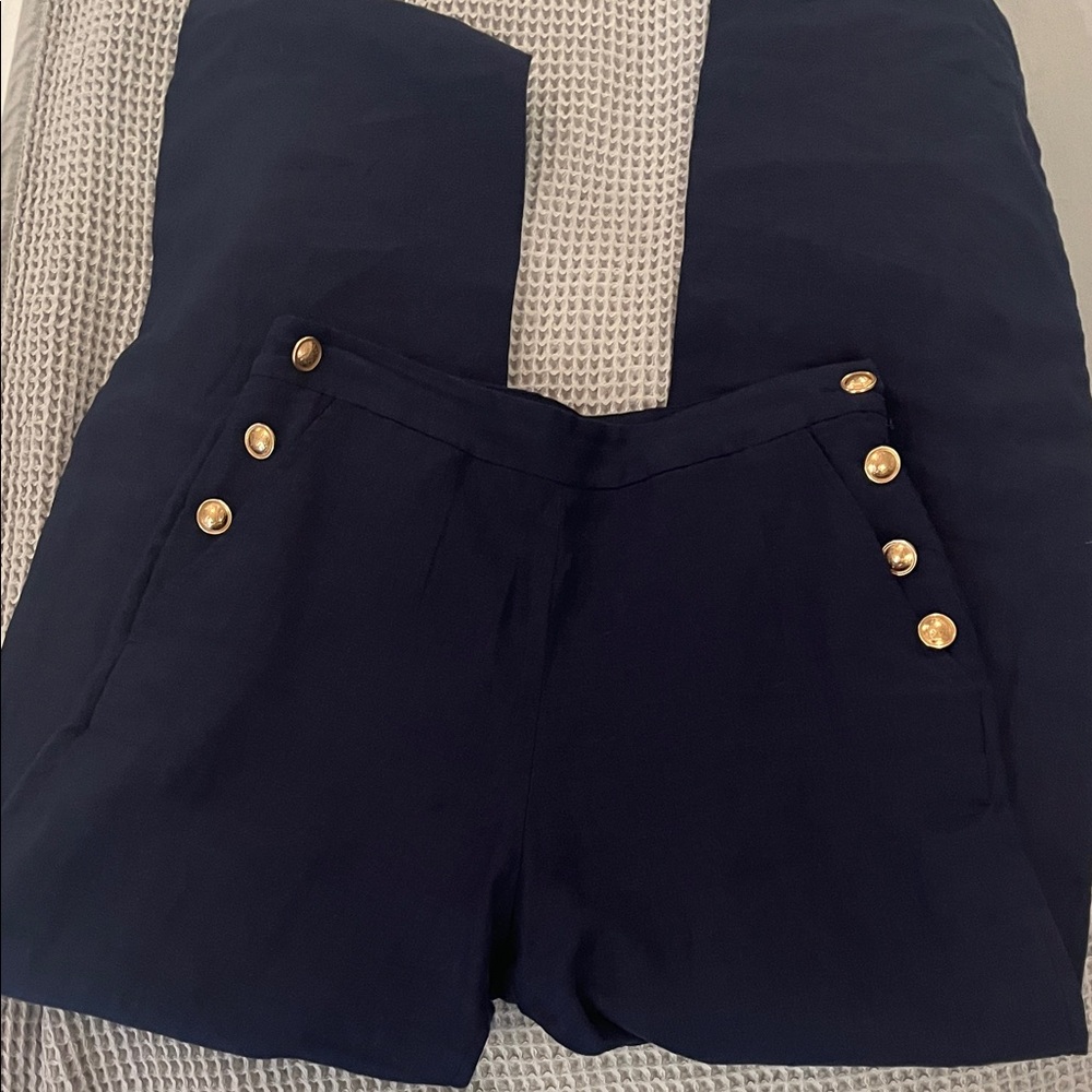 Vineyard Vines Navy Blue Linen Pant